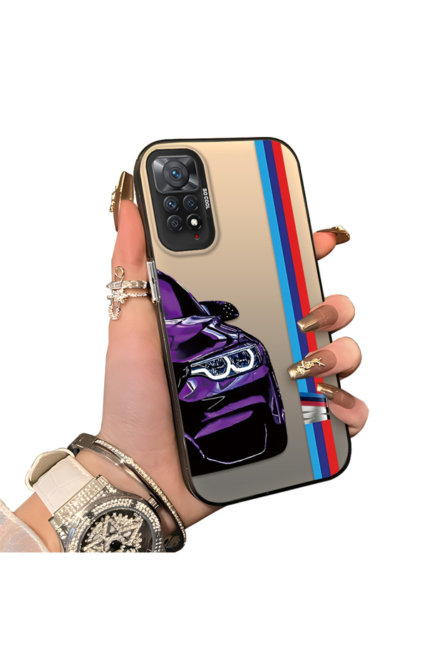 Poco X5 Pro 5g Compatible Silicone Edge Hard Back Case Bmw Patterned Couple Phone Case