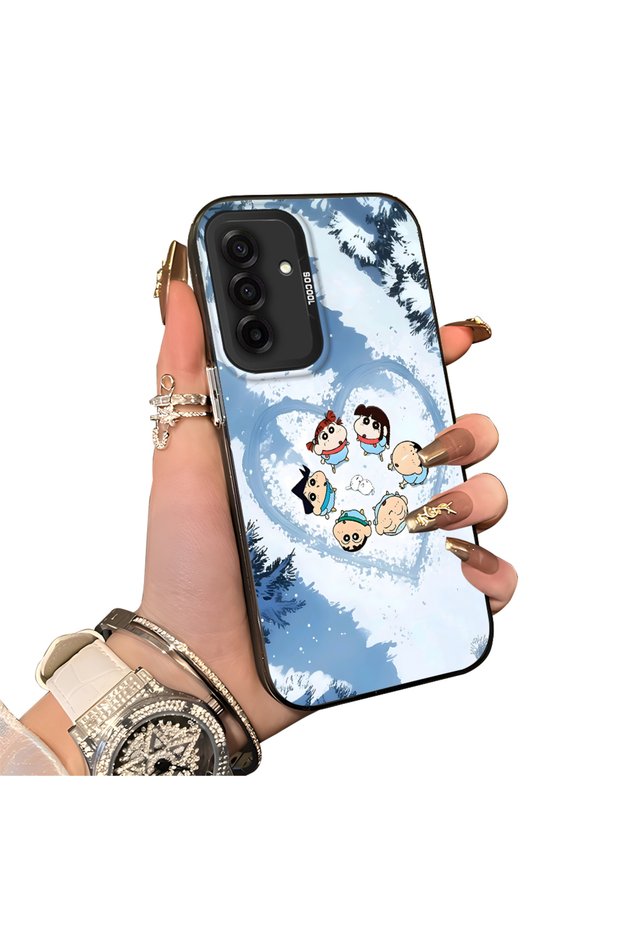 For Samsung Galaxy A26 Compatible Silicone Edge Hard Back Case Anime Patterned Couple Phone Case