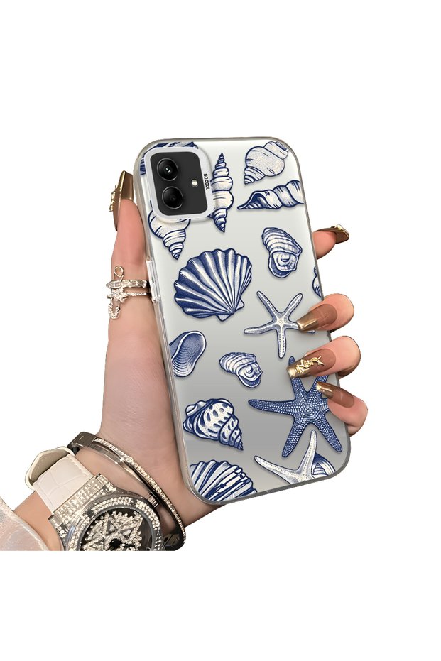 Samsung Galaxy A04E Compatible Silicone Edge Hard Back Case Shell Patterned Couple Phone Case