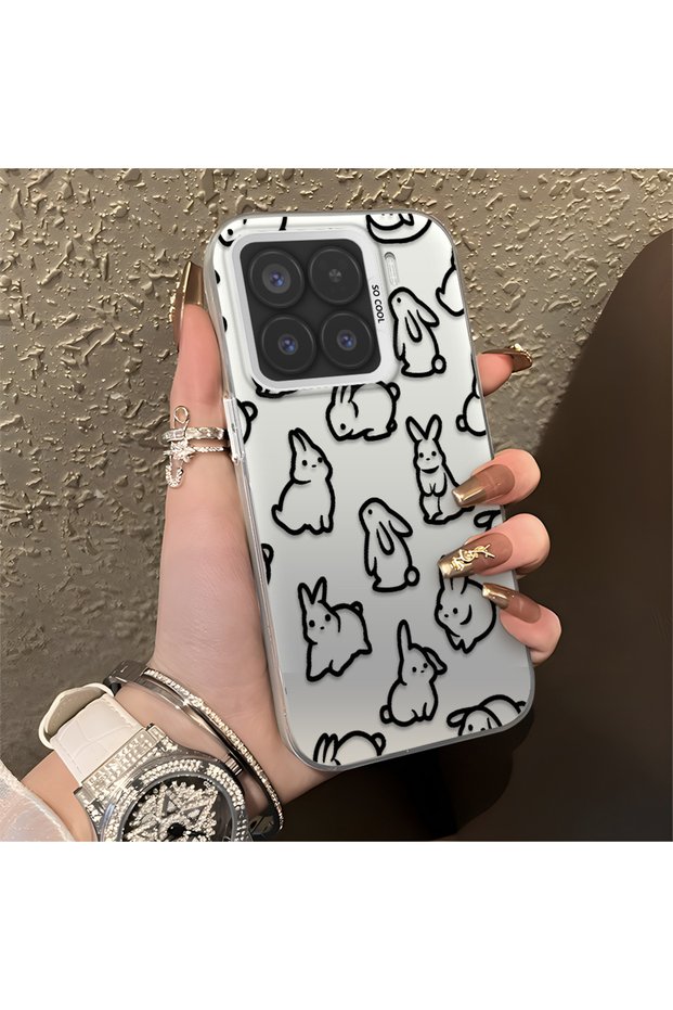 Mi 15 5g Compatible Children's Style Cute Rabbit Case, Comprehensive Protection, Responsive Keys