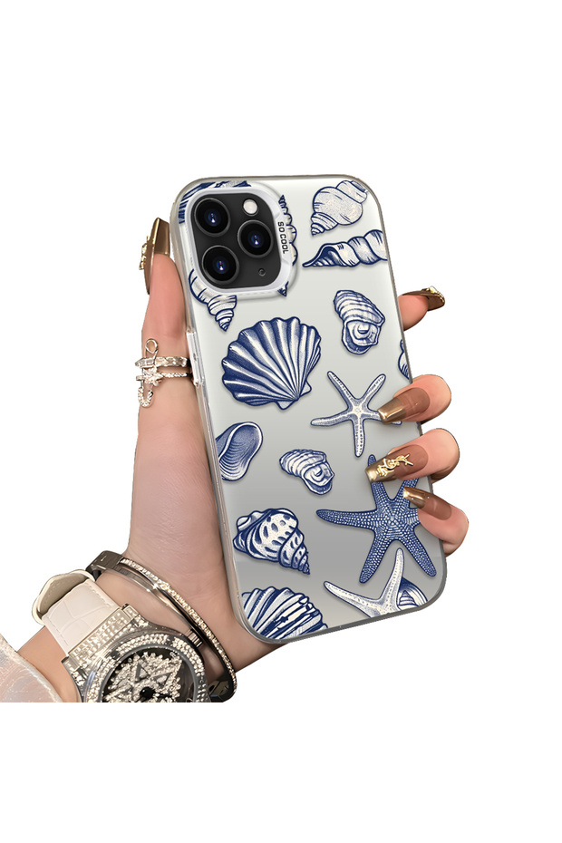 iPhone 11 Pro Compatible Silicone Edge Hard Back Case Shell Patterned Couple Phone Case