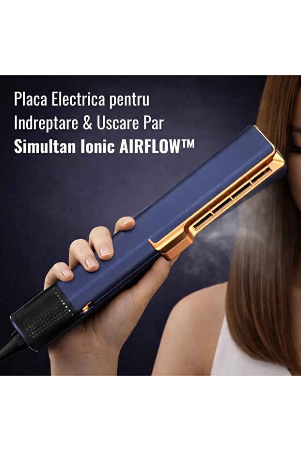 Placa pentru Indreptare & Uscare Par Simultan Ionic AIRFLOW™