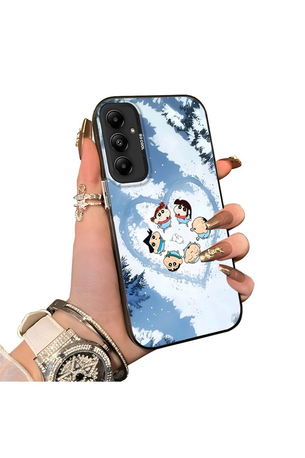 For Samsung Galaxy A05S Compatible Silicone Edge Hard Back Case Anime Patterned Couple Phone Case