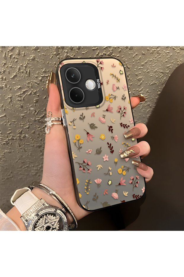 Oppo A5 Pro 4G/5G Compatible Simple and Stylish Small Floral Pattern Phone Case, Shock Protection