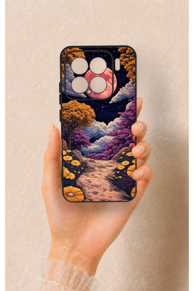 Mi 15 5g Compatible Magical Forest Patterned Silicone Case