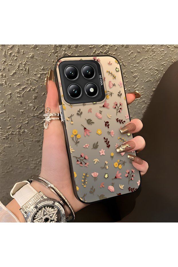 Mi 14t Compatible Simple and Stylish Small Floral Pattern Phone Case, Shockproof