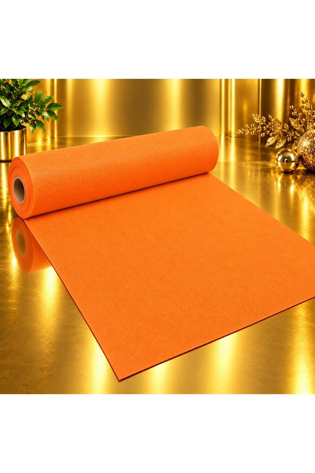 15 Meters Orange Tela Fabric Orange Fiber Fabric Orange Christmas Holiday Decoration Fabric 70 cm Width