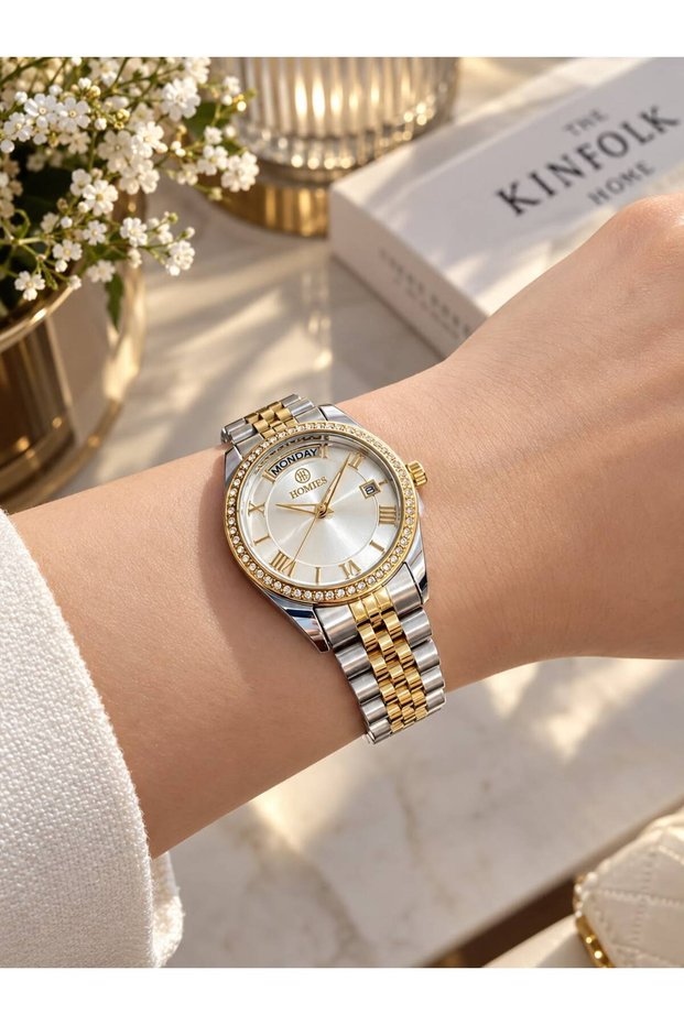 Brand Steel Strap Women's Wristwatch + 2 Year Warranty