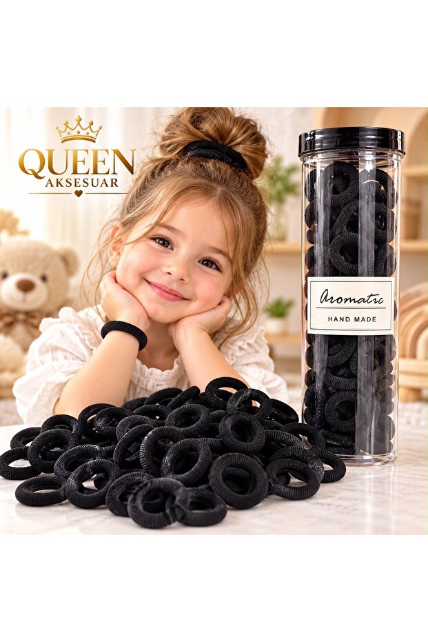 Special First-Quality Boxed Non-Breakable Mini Small Towel Elastic Buckle Set in Black Color