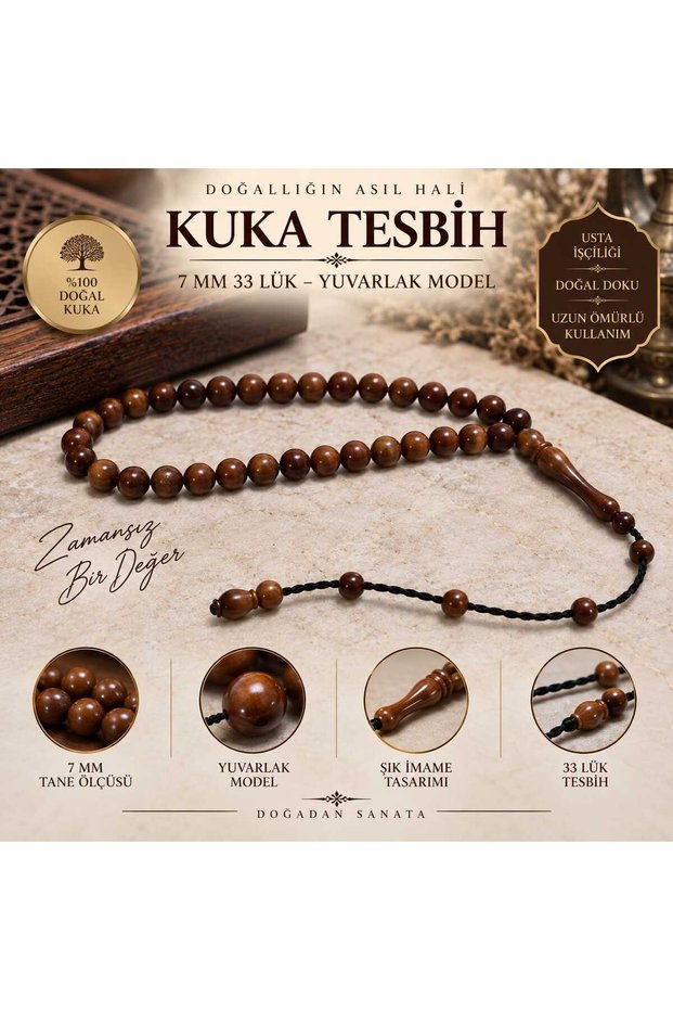 7 mm Kuka Tesbih – Round Model of 33 Pieces