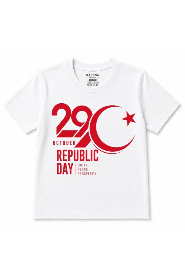 29 October Republic Day Moon Star Children's T-Shirt