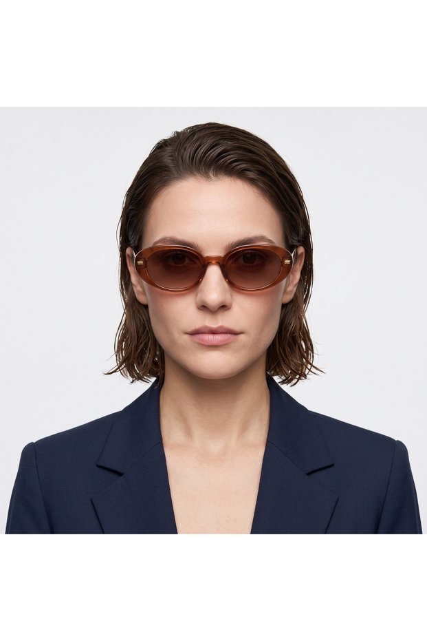 Sunglasses - Ms115 C49 Transparent Brown