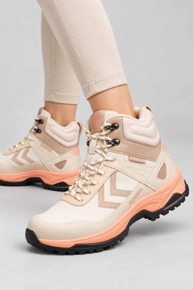 Women's Beige Ankle Boots Outdoor Sports Shoes for Daily Walking and Trekking