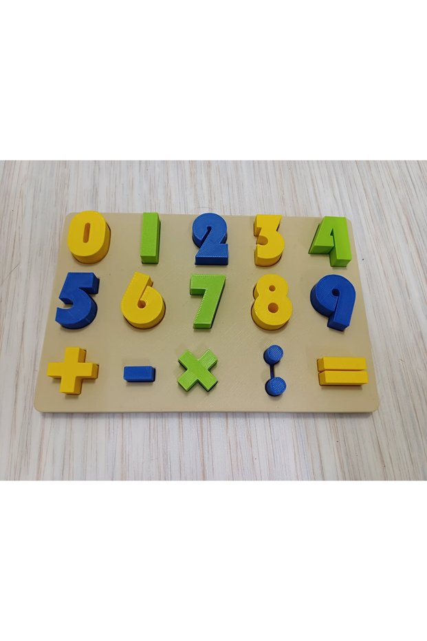 3D Printing Numbers and Mathematical Symbols Teaching Board - Number Matching Puzzle, Basic Operation Symbols