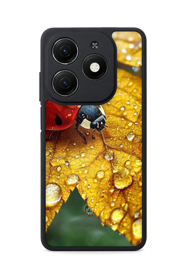 Spark 20 Compatible Printed, Matte Black, Soft Silicone, Protective, Shock Absorbing Cover, Case