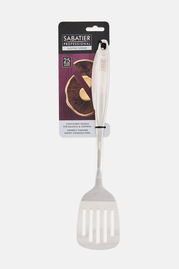 Stainless Steel Slotted Turner, Silver