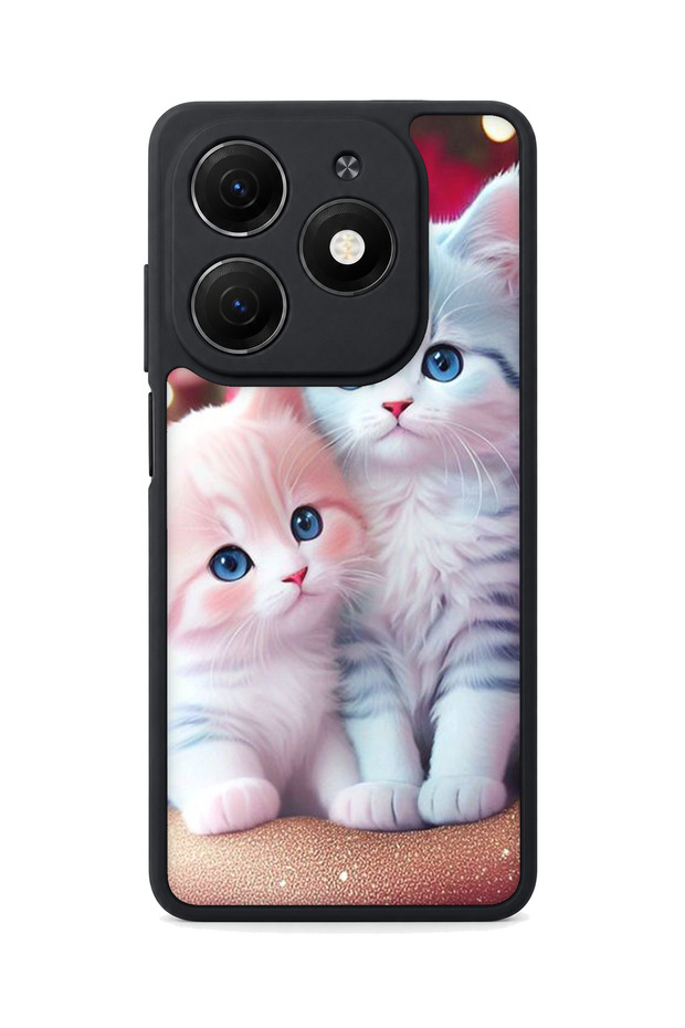 Spark 20 Compatible Printed, Matte Black, Soft Silicone, Protective, Shock Absorbing Cover, Case