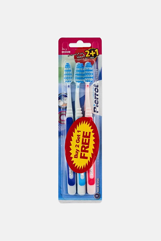 Medium 2 And 1 Toothbrush, Assorted