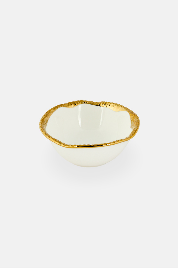 Ceramic Round Bowl, White