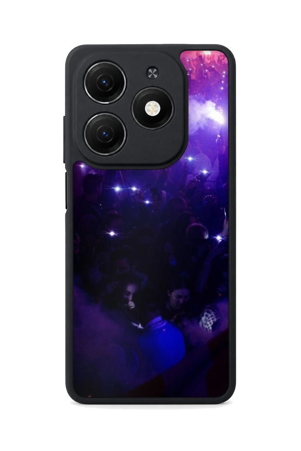 Spark 20 Compatible Printed, Matte Black, Soft Silicone, Protective, Shock Absorbing Cover, Case