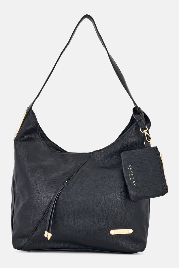 Women Brand Logo Tote Bag, Black