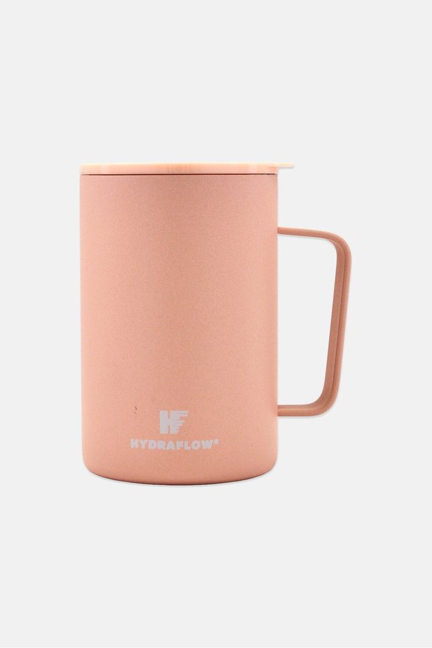 Stainless Steel Double Wall Insulated Mug 500ml, Coral