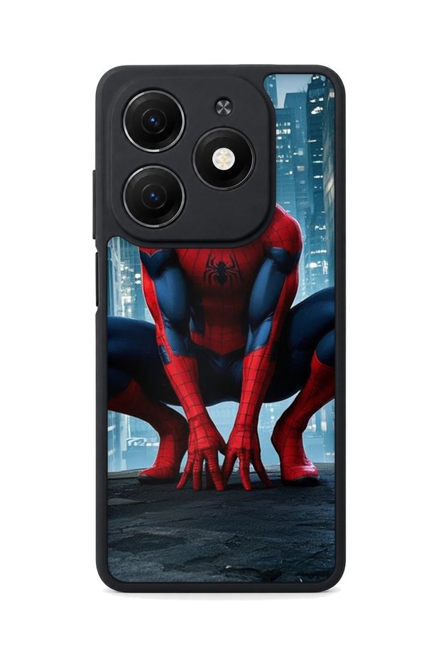 Spark 20 Compatible Printed, Matte Black, Soft Silicone, Protective, Shock Absorbing Cover, Case