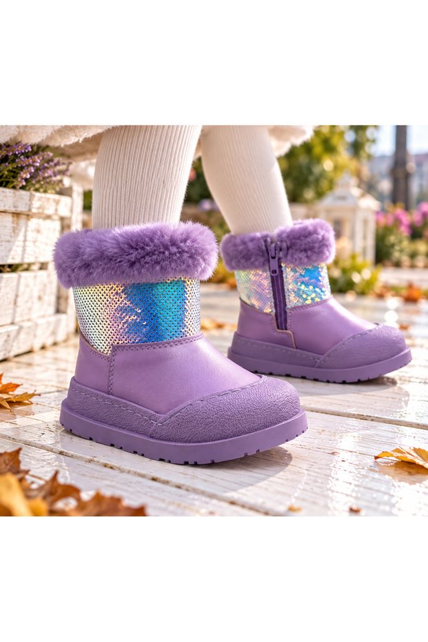 Girl's Furry Boots