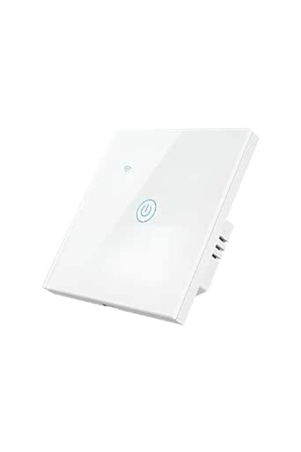 WiFi Smart Wall Light Switch, No Neutral Wire Required, No Hub Required, Compatible with Google Home