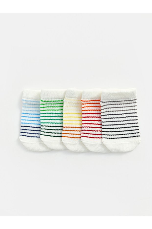 Timeless Clothing & Timeless Choices Striped Baby Boy Booties Socks 5-Piece Set