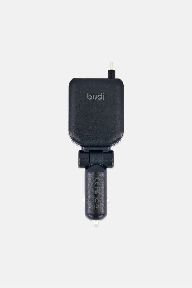 50W 3-Ports Fast Car Charger, Black