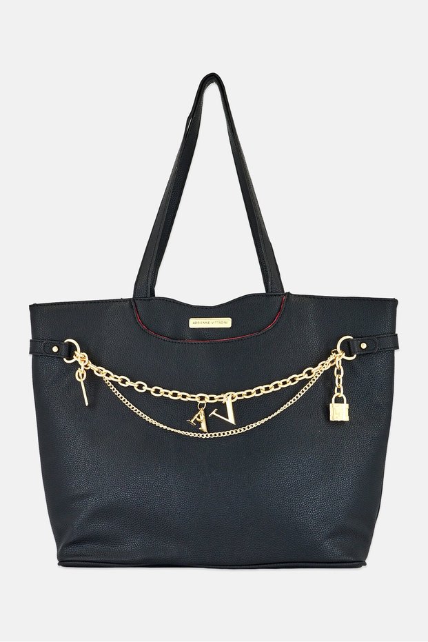 Women Brand Tote Bag, Black