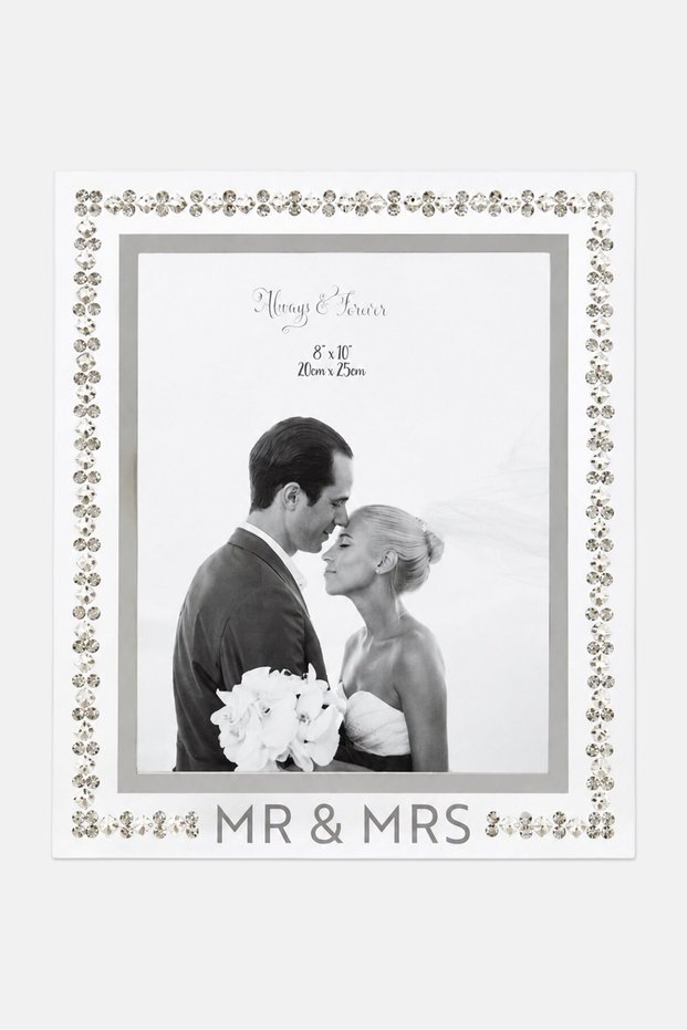 Always and Forever Crystal Border Photo Frame
