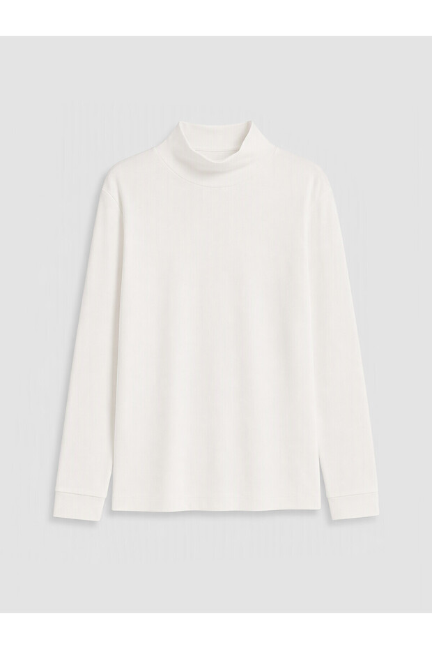 Peak New Season White Half Turtleneck Boys' T-Shirt