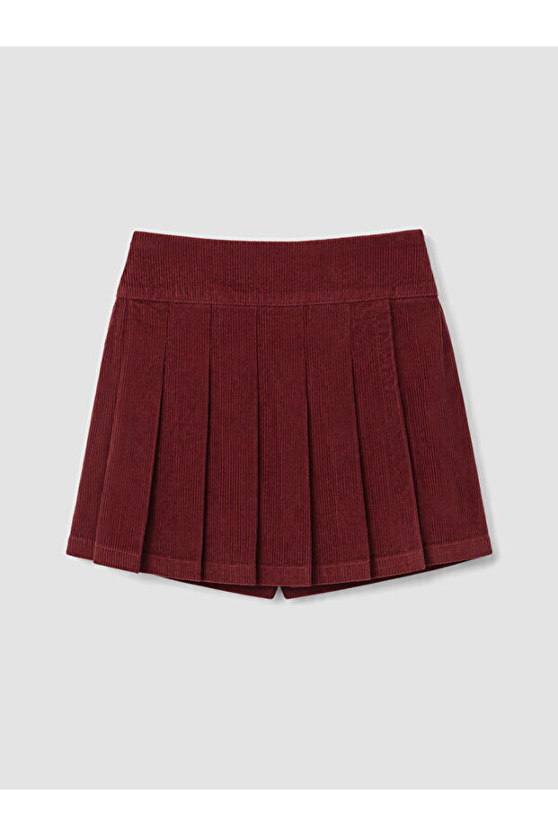 I Girls' Pleated Velvet Shorts Skirt from Freezen Store