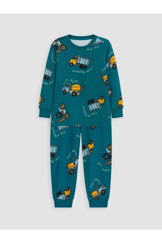 Patterned Boys' Pajama Set (W6)