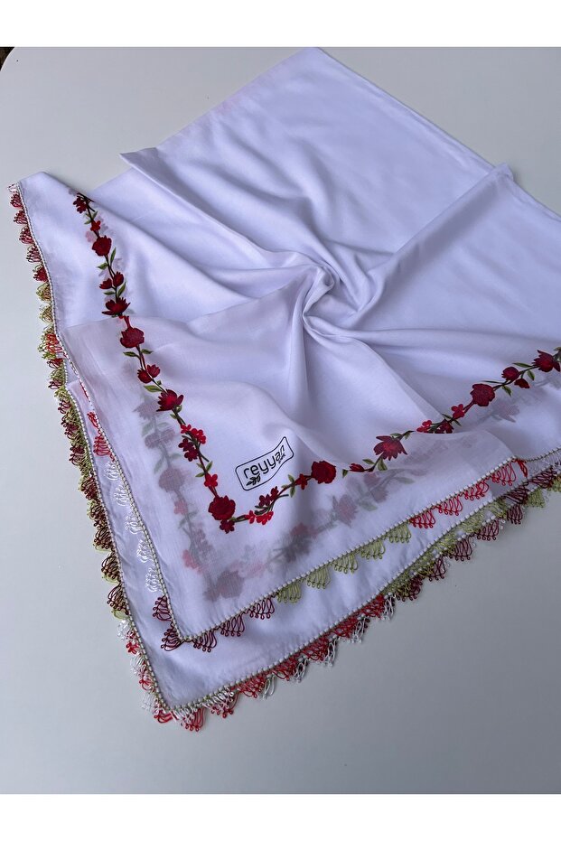 Hand Work Needlepointed Square Writing 100X100 cm Handcrafted