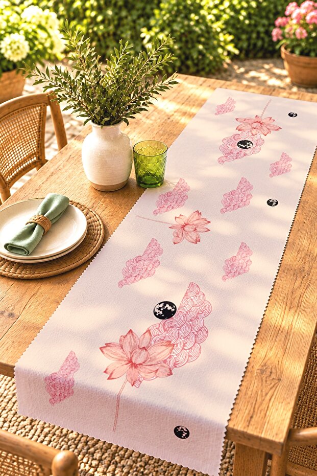 Goose and Octopus Patterned Runner / Tablecloth / Placemat