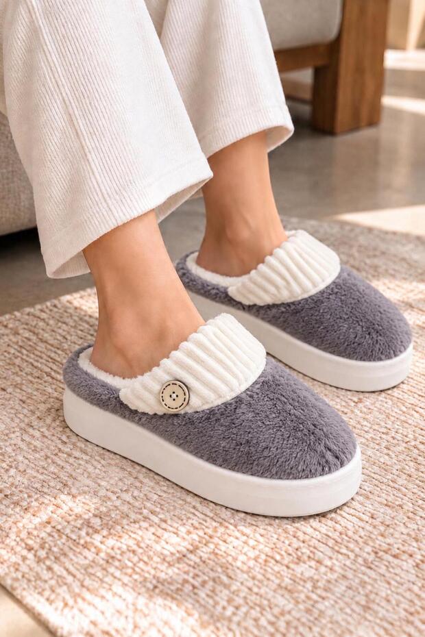 Women's House Slippers, Plush Slippers, Dowry and Bundle Slippers, No Sound, Thick Sole
