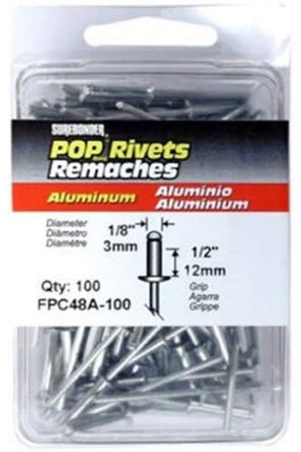 FPC FPC48A-100 100PK L ALU Rivet
