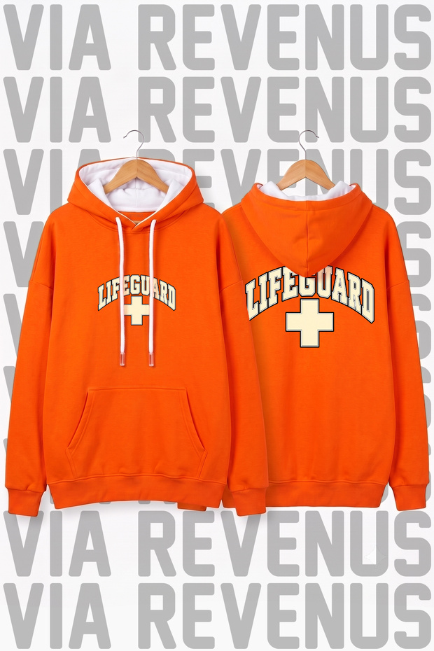 Lifeguard / Cankurtaran Printed Unisex Wide Fit Hooded Hoodie Sweatshirt