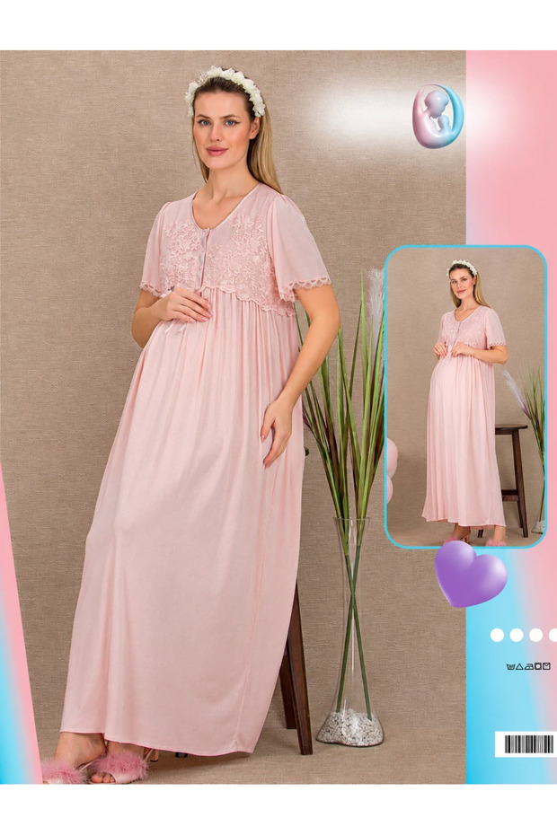 Maternity Buttoned Maternity Dress