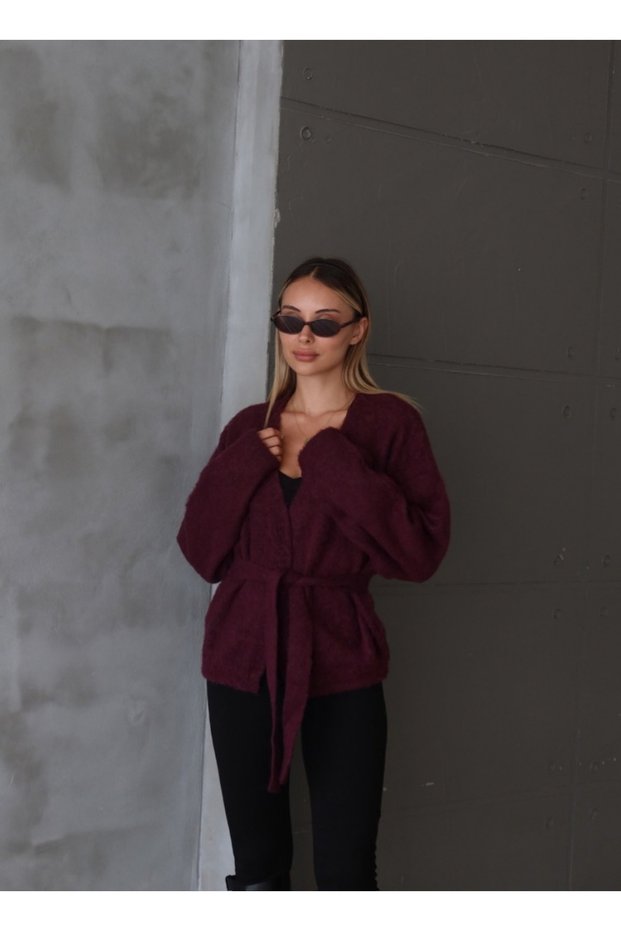 Tri̇ko Belted Cardigan