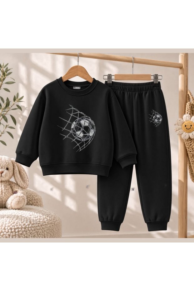 Team Sweatshirt Mesh Top Printed Girls Boys Crew Neck