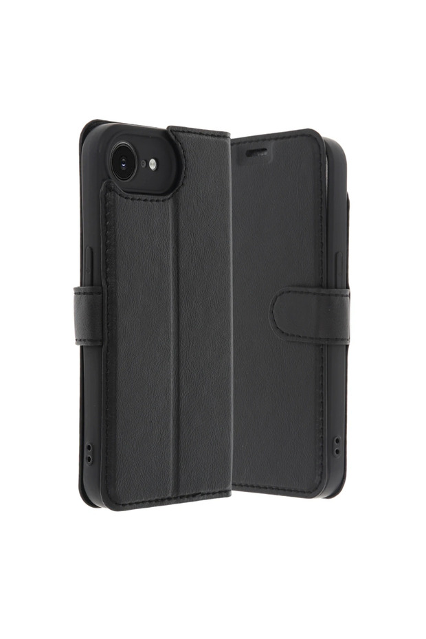 Apple iphone 16e case trend s plus flip cover - black