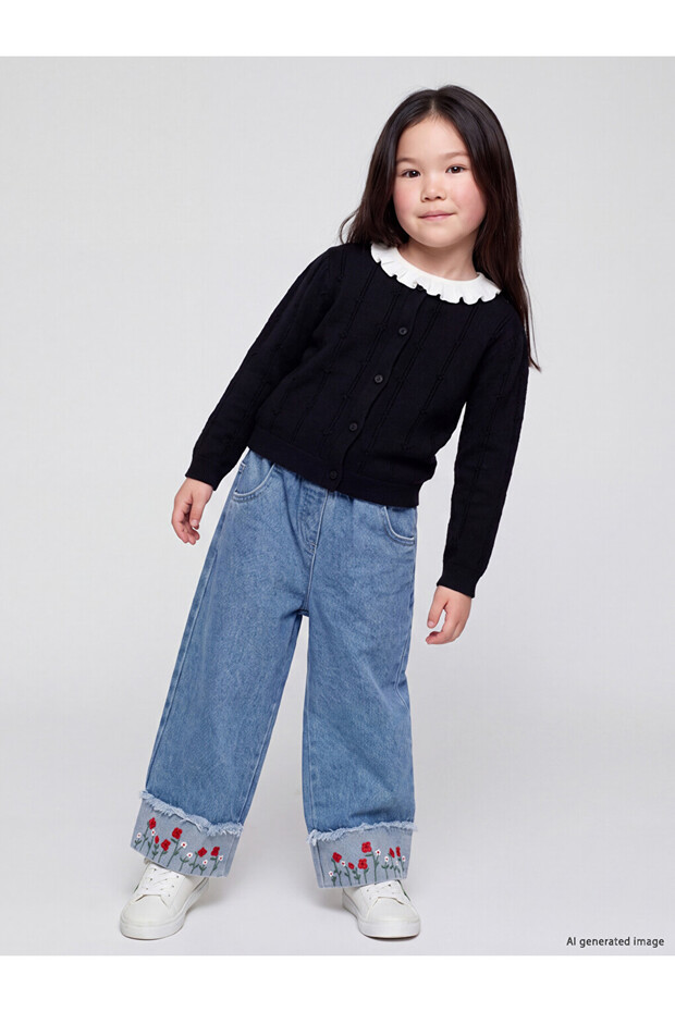Sparkling Choices Embroidered Girls' Jean Pants from Shining Store