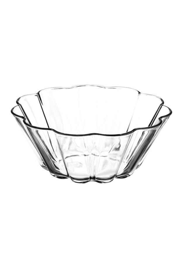 BORCAM Round Glass Cake Dish, 1680 cc, Clear
