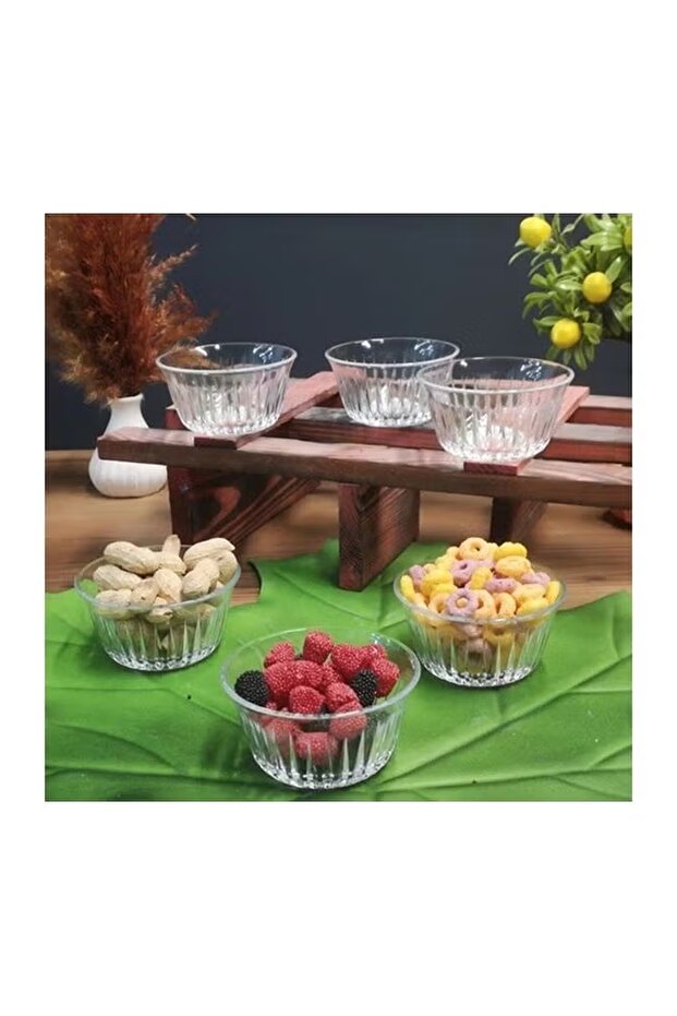 6-Piece Bowl Set Clear 0.17 Liters