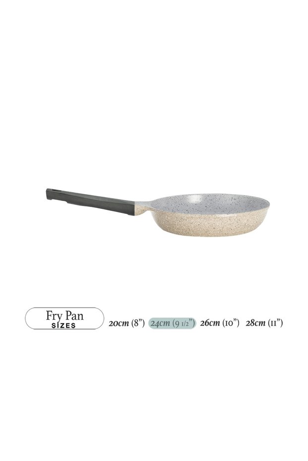 Lahoya Beige Marble 24 cm Fry Pan