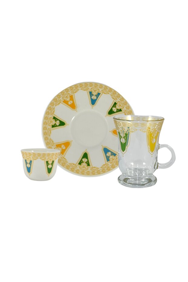 20-Piece Tea Set, Multicolour